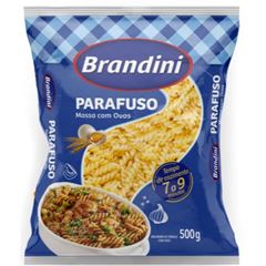 Massa Brandini 500G Parafuso Com Ovos