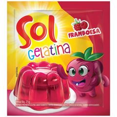 Gelatina Sol Framboesa Sache 25G