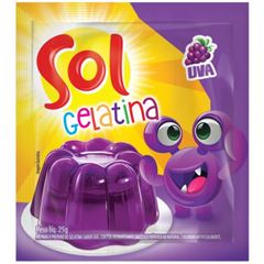 Gelatina Sol Uva Sache 25G