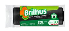 Saco Para Lixo Tipo B 30L Brilhus 30 Unidades