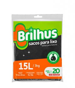 Saco P/Lixo Almofada Brilhus 15L