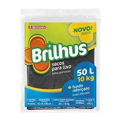 Saco P/Lixo Almofada Brilhus 50L