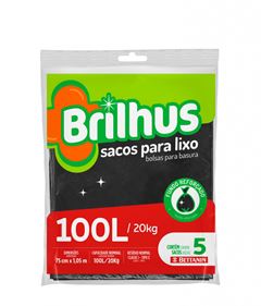 Saco P/Lixo Almofada Brilhus 100L