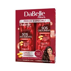 Kit Shampoo Dabelle + Condicionador Sos Crescimento 450Ml