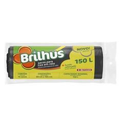 Saco Lixo Brilhus 150L Rolo