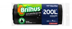 Saco Lixo Brilhus 200 L Rolo