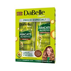 Kit Dabelle Abacate Nutritivo Shampoo Com 250Ml