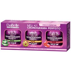 Kit Mascara Capilar Dabelle Meu Cronograma Perfeito Com 3 Unidades Dabelle