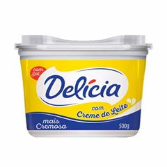 Margarina Com Sal E Creme De Leite Delicia Pote 500G