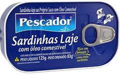 Sardinha Laje Oleo Proprio Suco Pescador