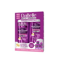 Kit Dabelle Meu Cronograma Perfeito Shampoo Com 250Ml + Condicionador Com 175Ml