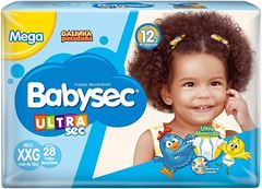 Fralda Babysec Galinha Pintadinha Mega Xxg 28Un