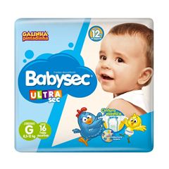 Fralda Babysec Ultrasec Jumbinho Galinha Pintadinha G