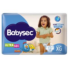 Fralda Babysec Ultrasec Galinha Pintadinha Tamanho Xg