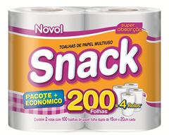 Toalha Snack Folha Dupla 100 Folhas Com 2 Und