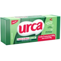 Sab?o Barra Glicerinado Urca Lim?o 200G Com 5 Und