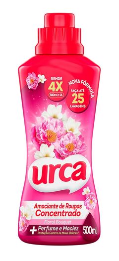 Amaciante Urca Concentrado Floral Rosa 500Ml