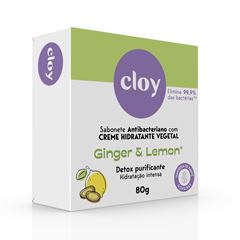 SABONETE ANTIBACTERIANO GINGER E LEMON CLOY 80G